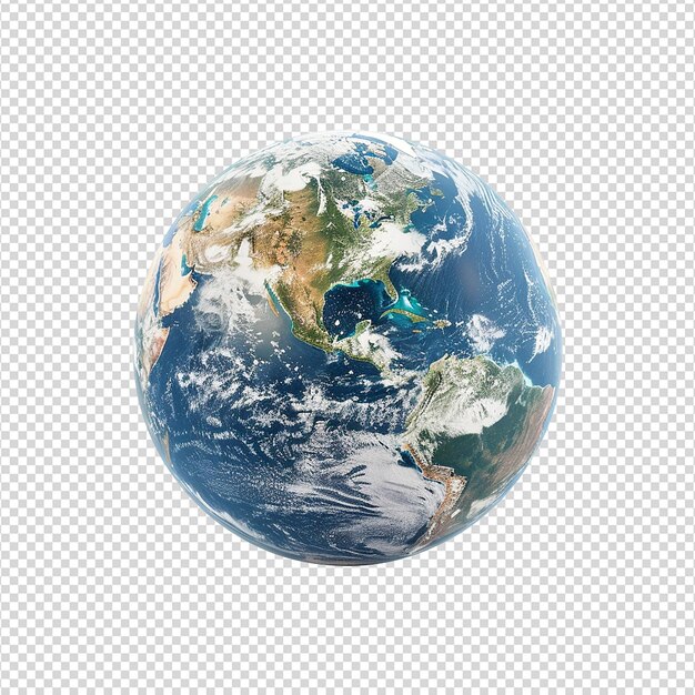 PSD earth science isolated on transparent background