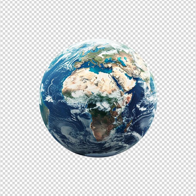 PSD earth science isolated on transparent background