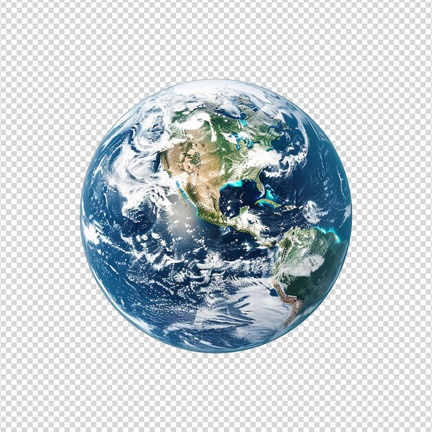 PSD earth science isolated on transparent background