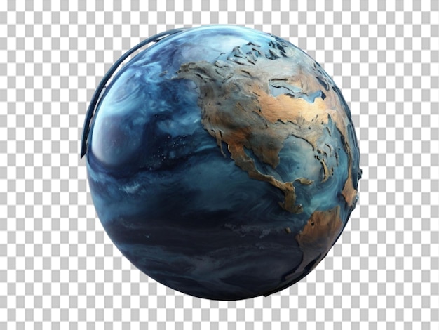 PSD earth science isolated on transparent background