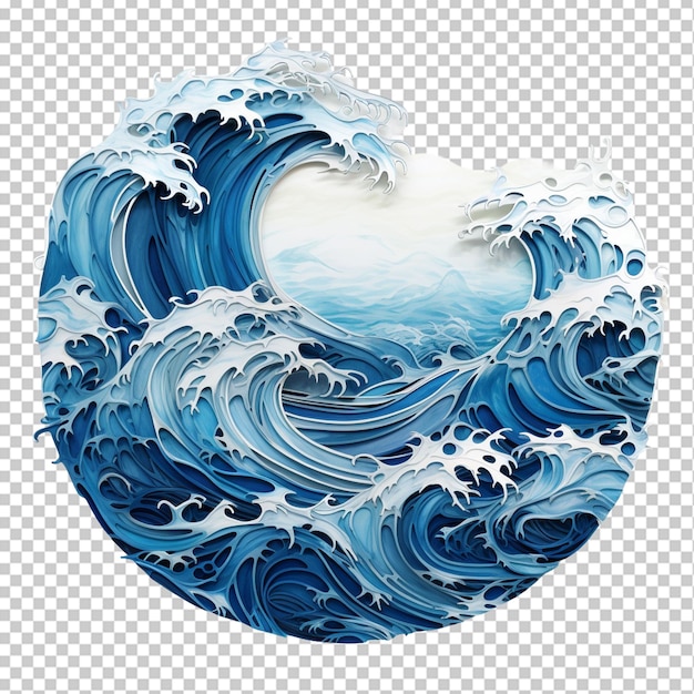 PSD earthhour sea waves png