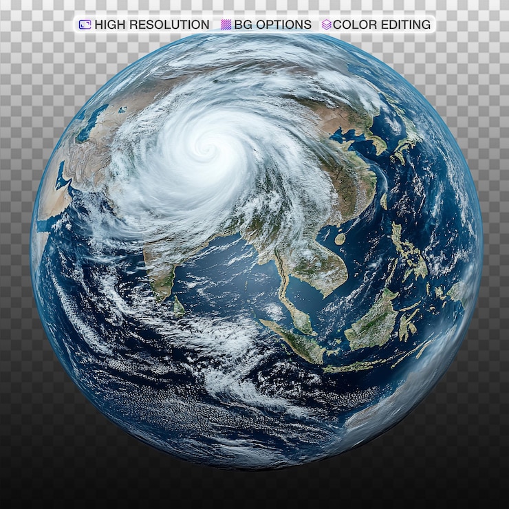 PSD earths typhoons a stunning view from space