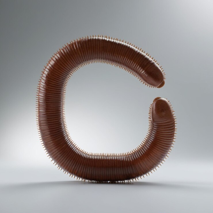 PSD earthy elegance the life of an earthworm in nature