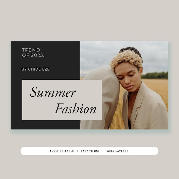 Earthy Tone Minimalist Fashion YouTube Thumbnail Template