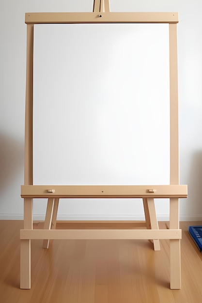 PSD easel mockup 白い白紙をスタッフに