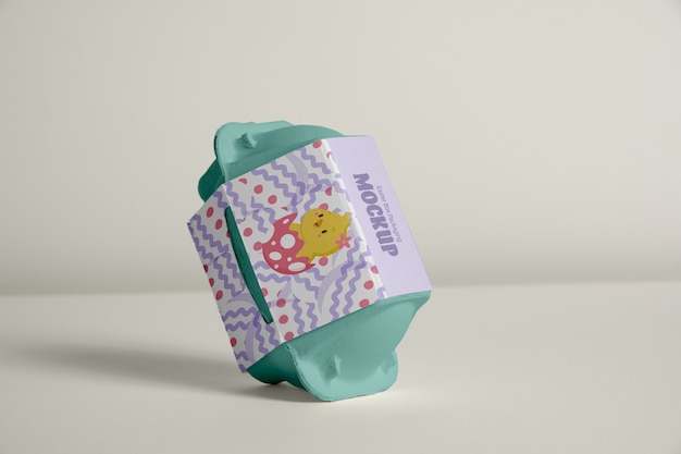 PSD easter box packaging mockup