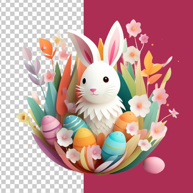 PSD easter celebrations png illustration