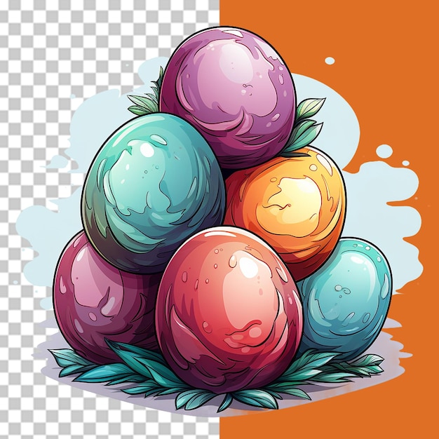 PSD celebrazioni di pasqua png illustrazione