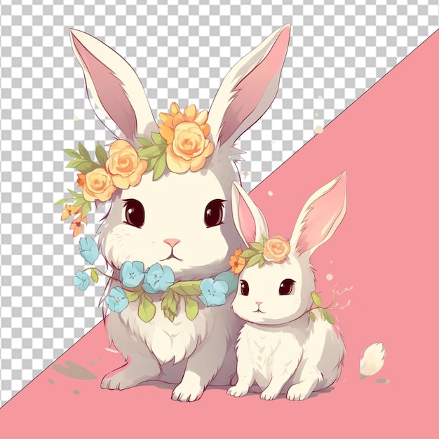 PSD easter celebrations png illustration