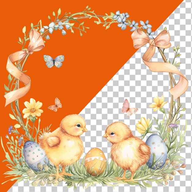 PSD easter celebrations png illustration