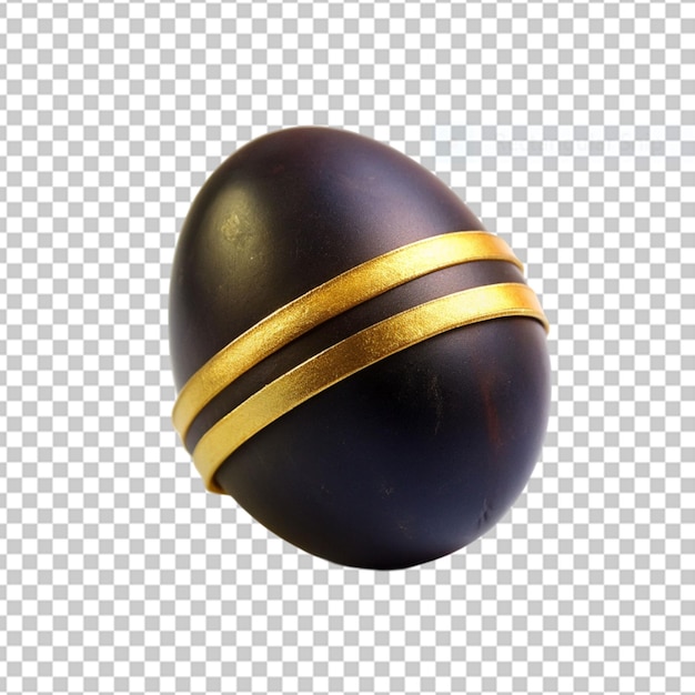 PSD easter concept featuring a ribbonbound black egg wishing you a joyful easter