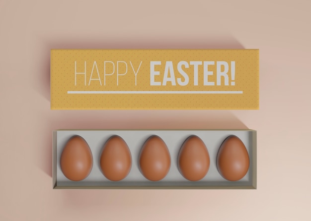 PSD concetto di pasqua mock-up