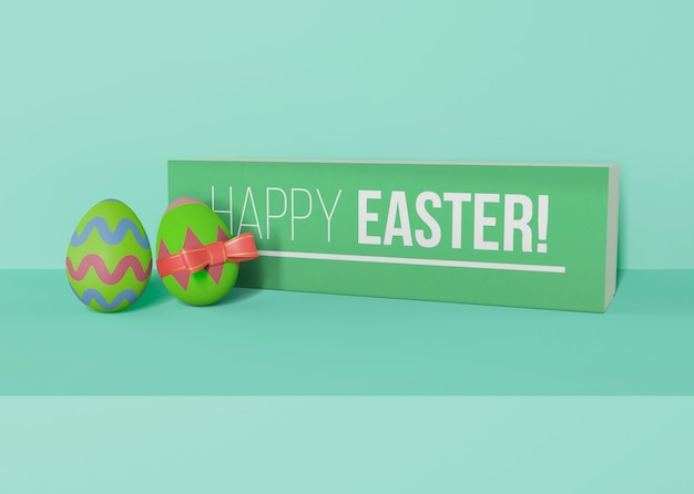 PSD concetto di pasqua mock-up