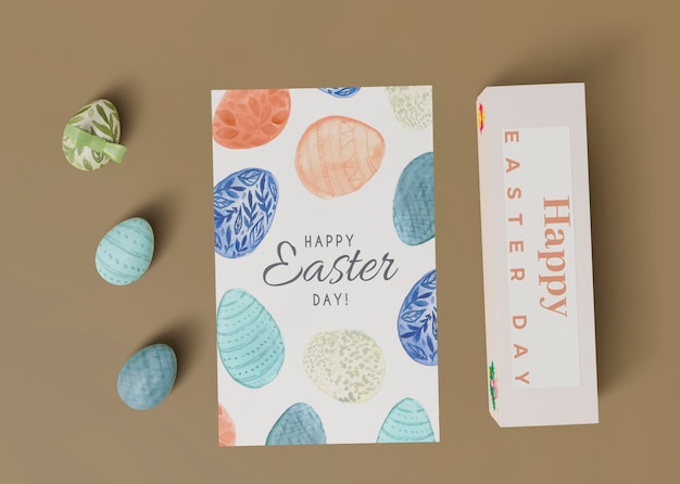 Concetto di pasqua mock-up