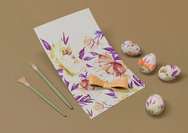 PSD concetto di pasqua mock-up