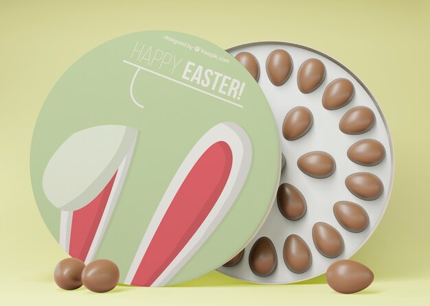 PSD concetto di pasqua mock-up