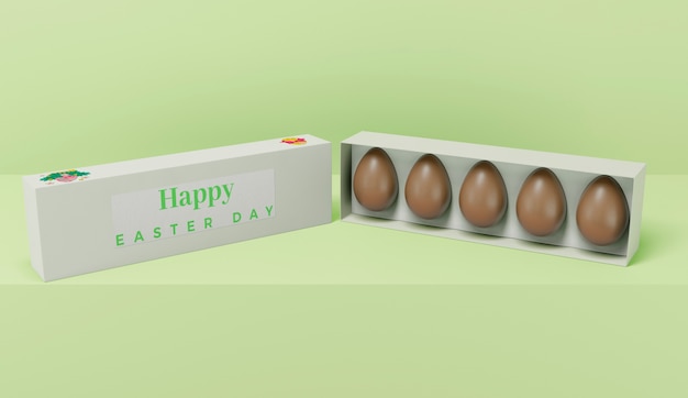 Concetto di pasqua mock-up