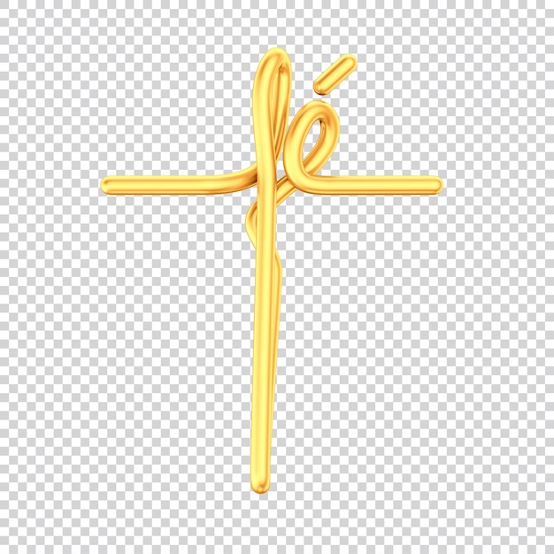 PSD easter cross icon and religious events