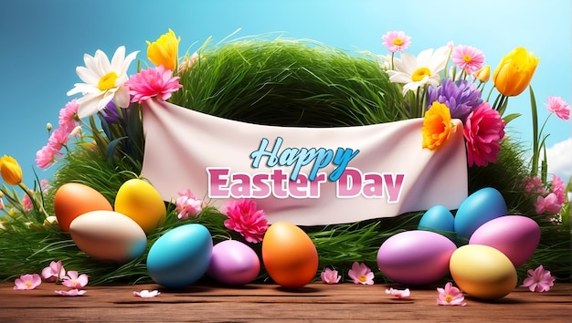 PSD easter day social media banner