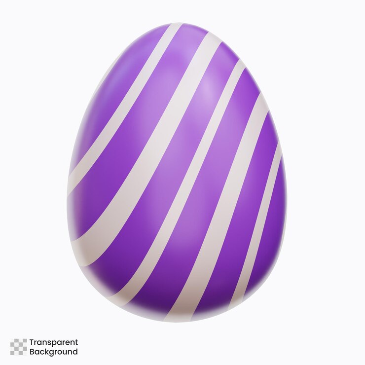 PSD easter egg 3d illustration