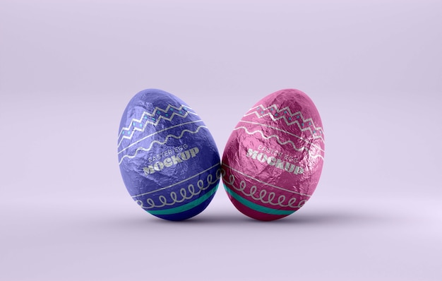 Easter egg design mockup