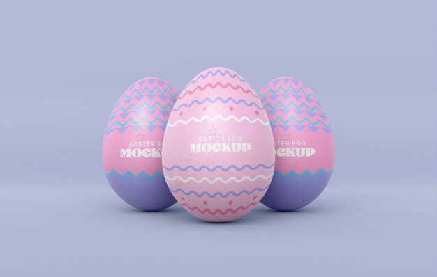 Mockup di design dell'uovo di pasqua