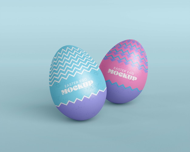 Mockup di design dell'uovo di pasqua
