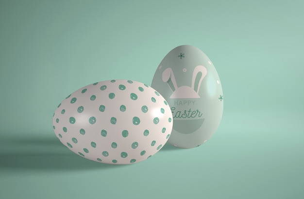 PSD easter egg painted with easter theme