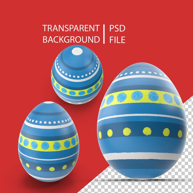 PSD easter eggs png