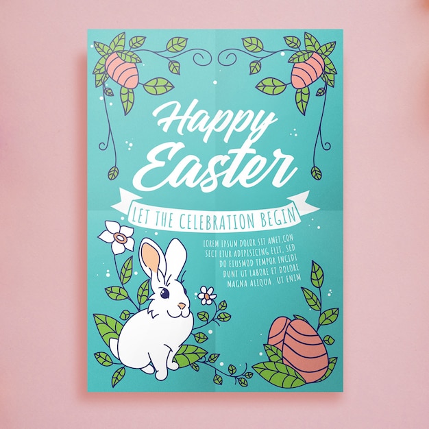 PSD easter flyer template