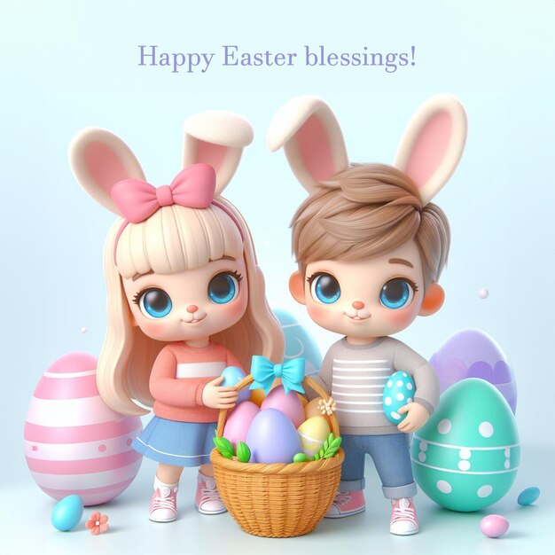 PSD easter graphic