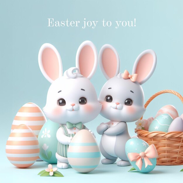 PSD easter graphic