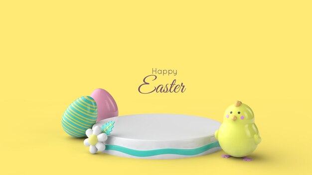 Easter greeting card template  