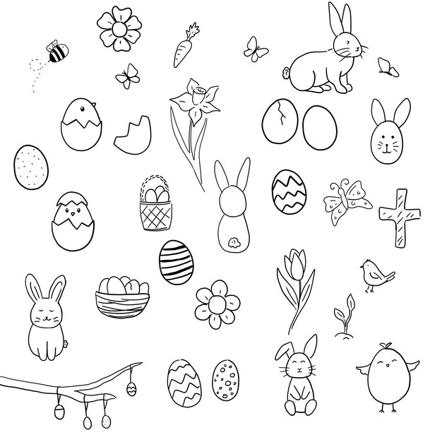 PSD easter icons