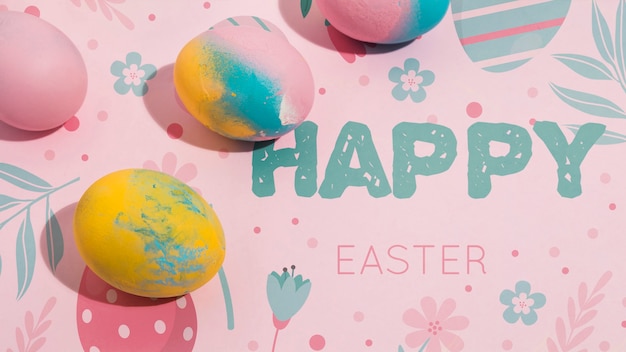 Mockup di pasqua con copyspace