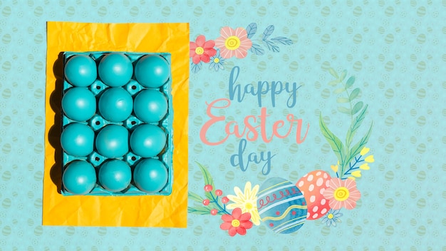 Easter mockup with copyspace