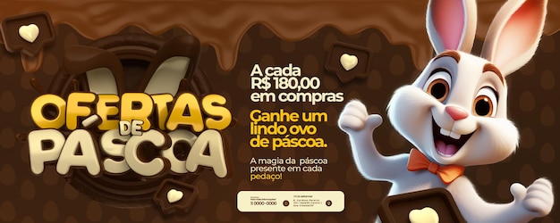 PSD easter offers banner in portuguese