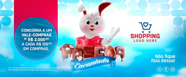 PSD banner di social media instagram di vendita di pasqua psd