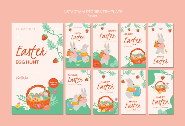 PSD easter template design