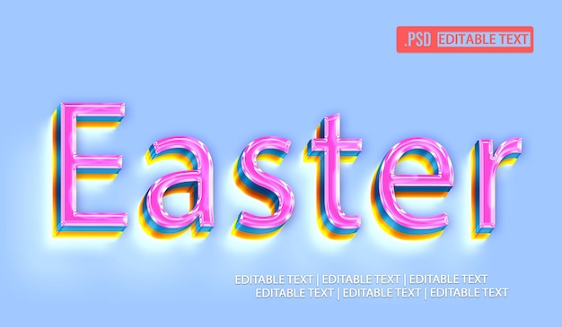 Easter text style effect