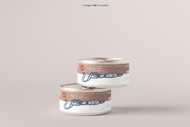 PSD mockup per alimenti in alluminio facile da aprire