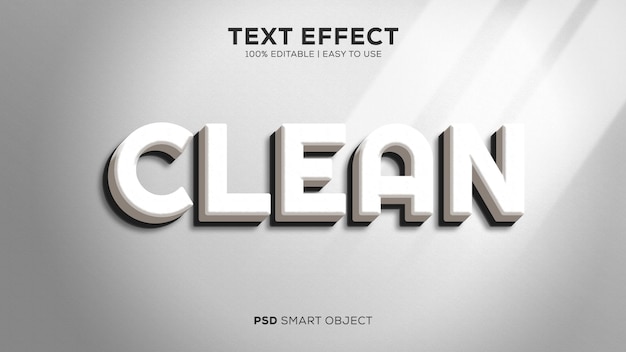 Easy to use and editable clean psd text effect