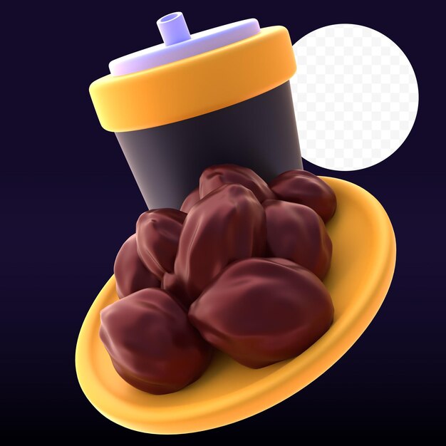 グラフィック アセットの Web プレゼンテーションまたはその他の 3 d レンダリングで食べる