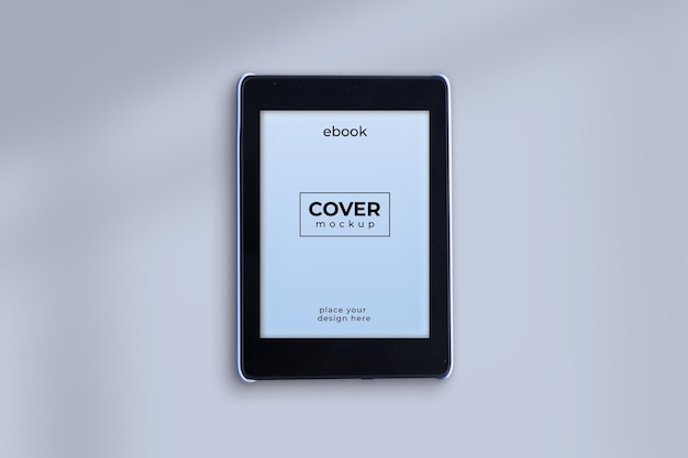 PSD ebook cover reader mockup