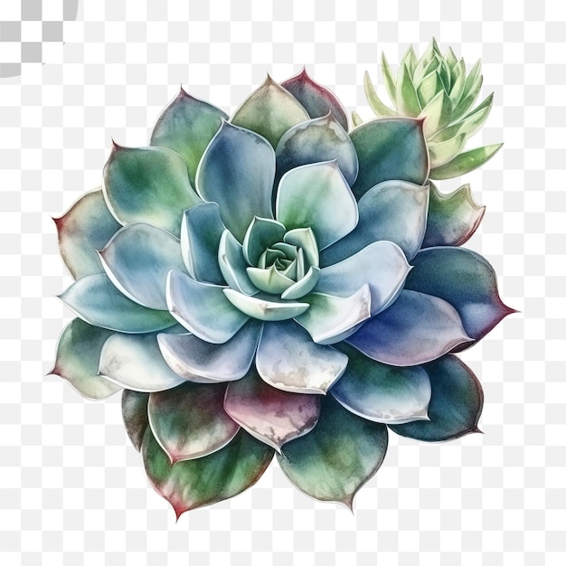 PSD echeveria transparent background