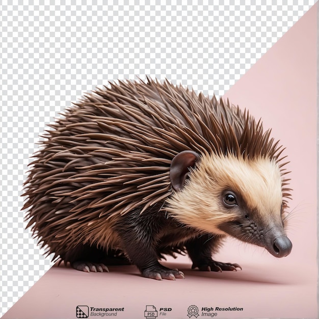 PSD echidnas isolated on transparent background