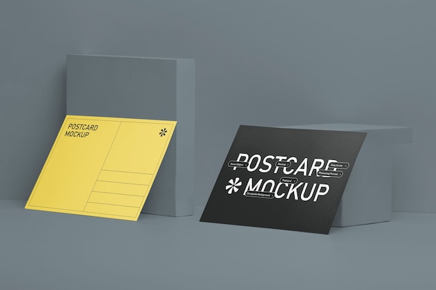 PSD echte ansichtkaart mockup-ontwerp