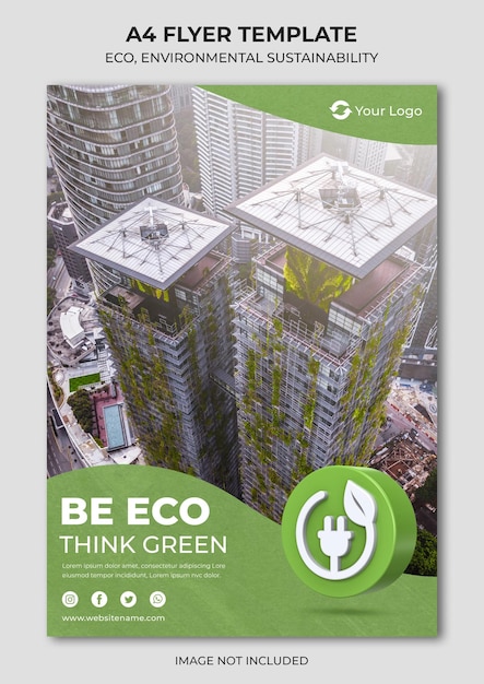 ECO a4 flyer-sjabloon