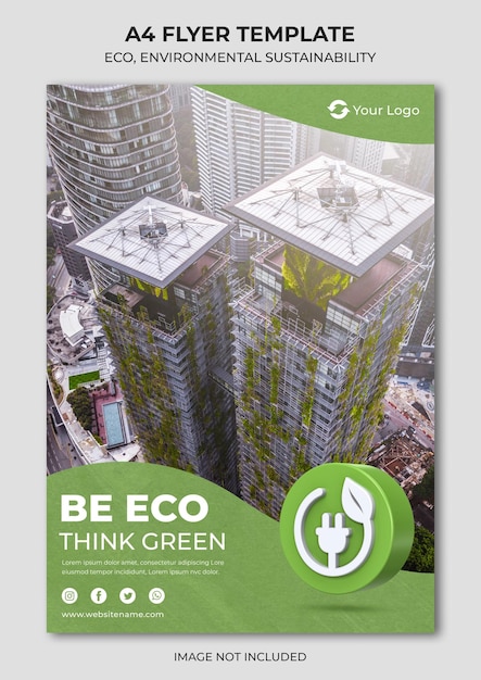 ECO a4 flyer template