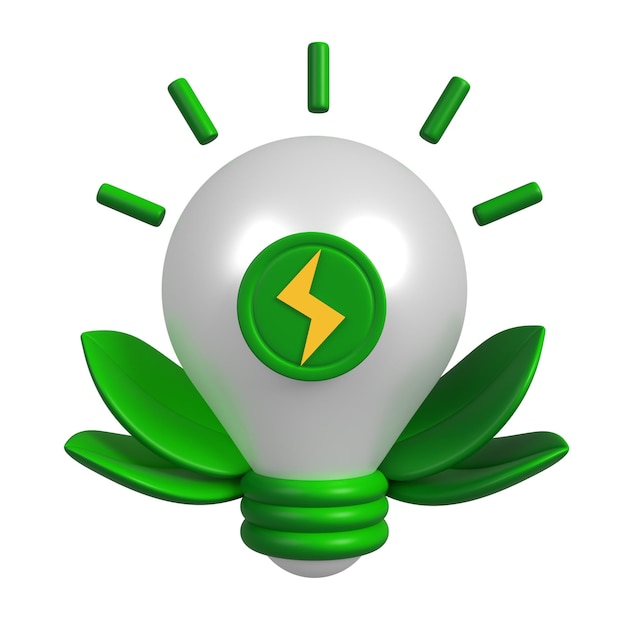 PSD eco bulb idea energy icon